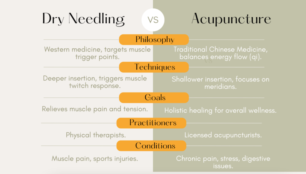 Conditions Treated by Dry Needling and Acupuncture